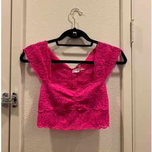 Intimately Free People Hot Pink Crop Top